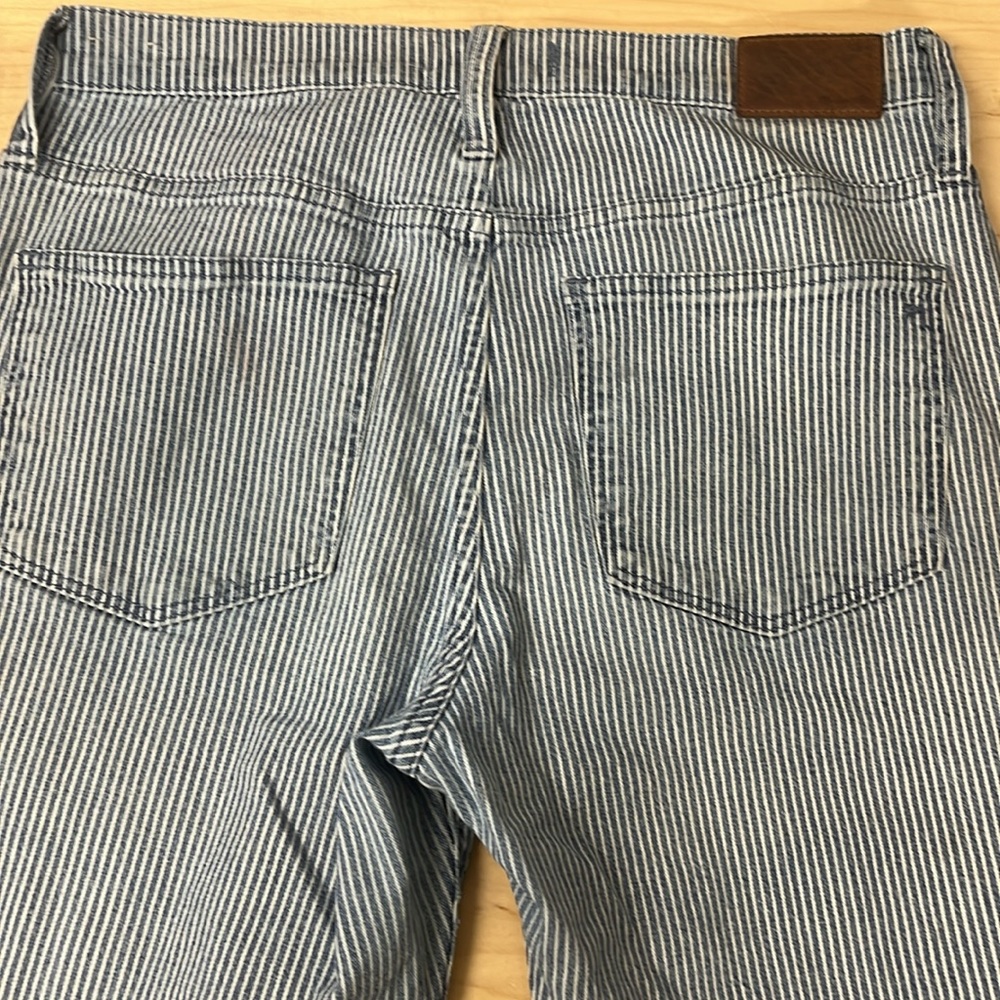 Madewell Blue and White Striped Pants